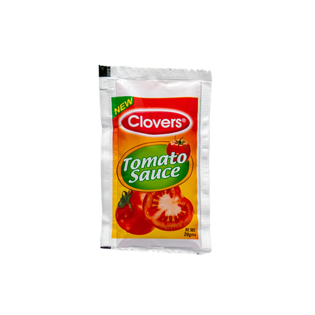 CLOVERS TOMATO SAUCE SACHETS 20G Triclover Industries clovers-tomato-sauce-sachets-20g-triclover-industries