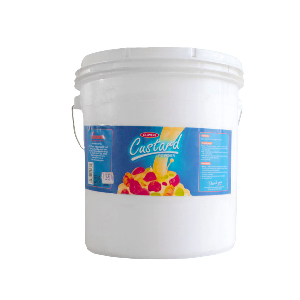 CLOVERS CUSTARD POWDER, 12.5KG BUCKET Triclover Industries